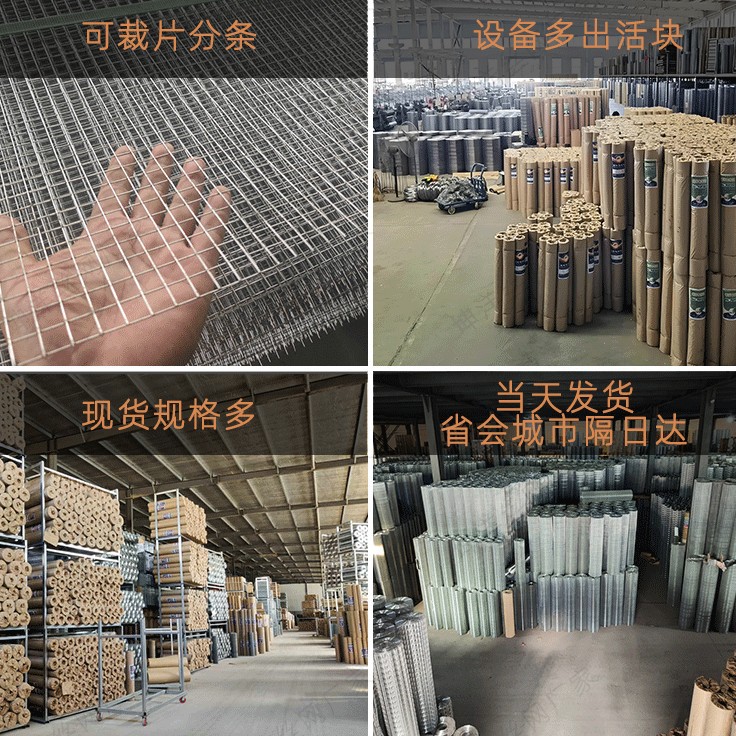 Galvanized Welded Mesh Construction Insulation Wall Mesh Ultra-Fine Anti-Crack Plastering Mesh Hanging Mesh Roll Export Steel Wire Mesh