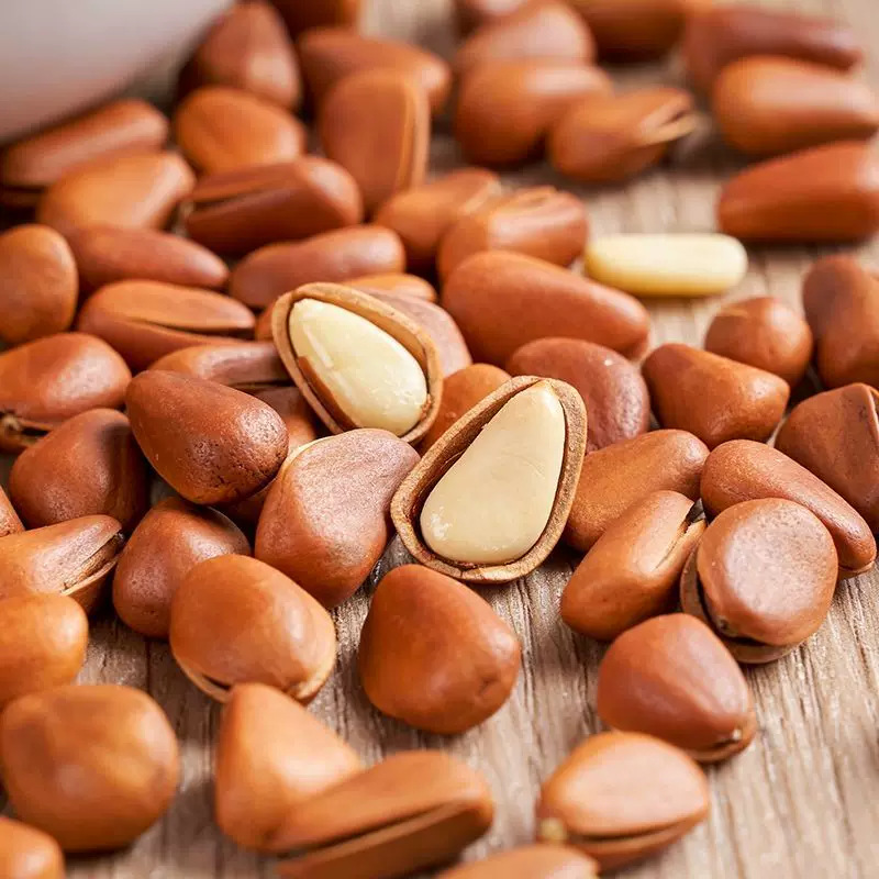 New Northeast Open Red Pine Nuts Large Granule Pine Nuts Sweet Fragrance Northeast Specialty 1/2/3/ 2.5kg 500G/Wholesale