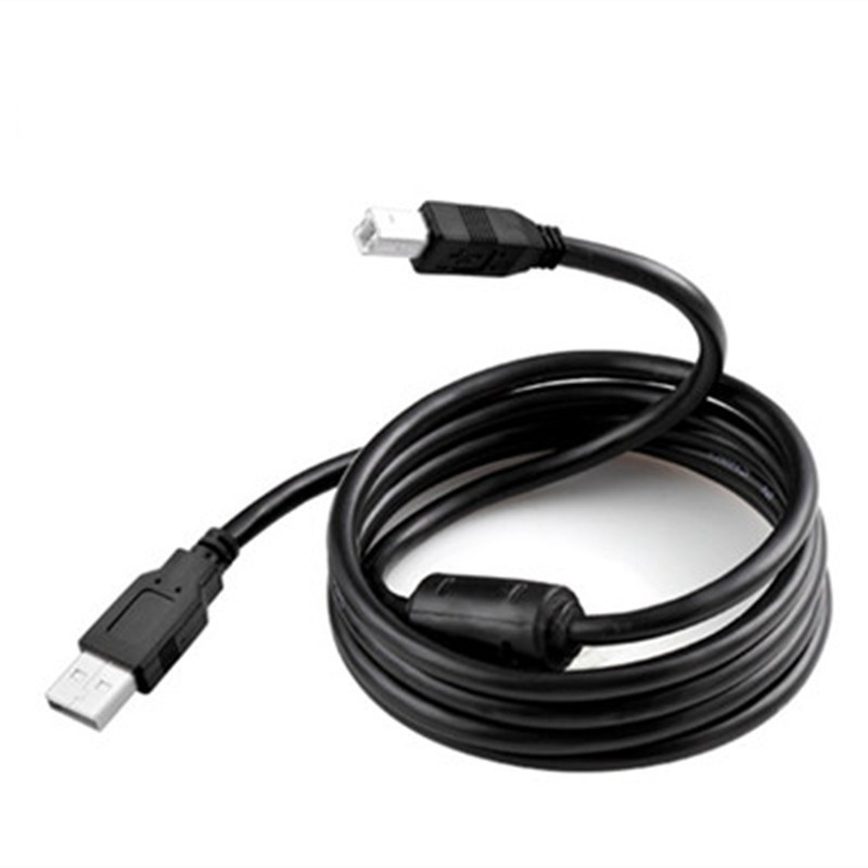 USB Cable Manufacturer USB Printing Cable Black 1.5m Square Port Printer Data Cable Printing Cable Usb2.0 Cable