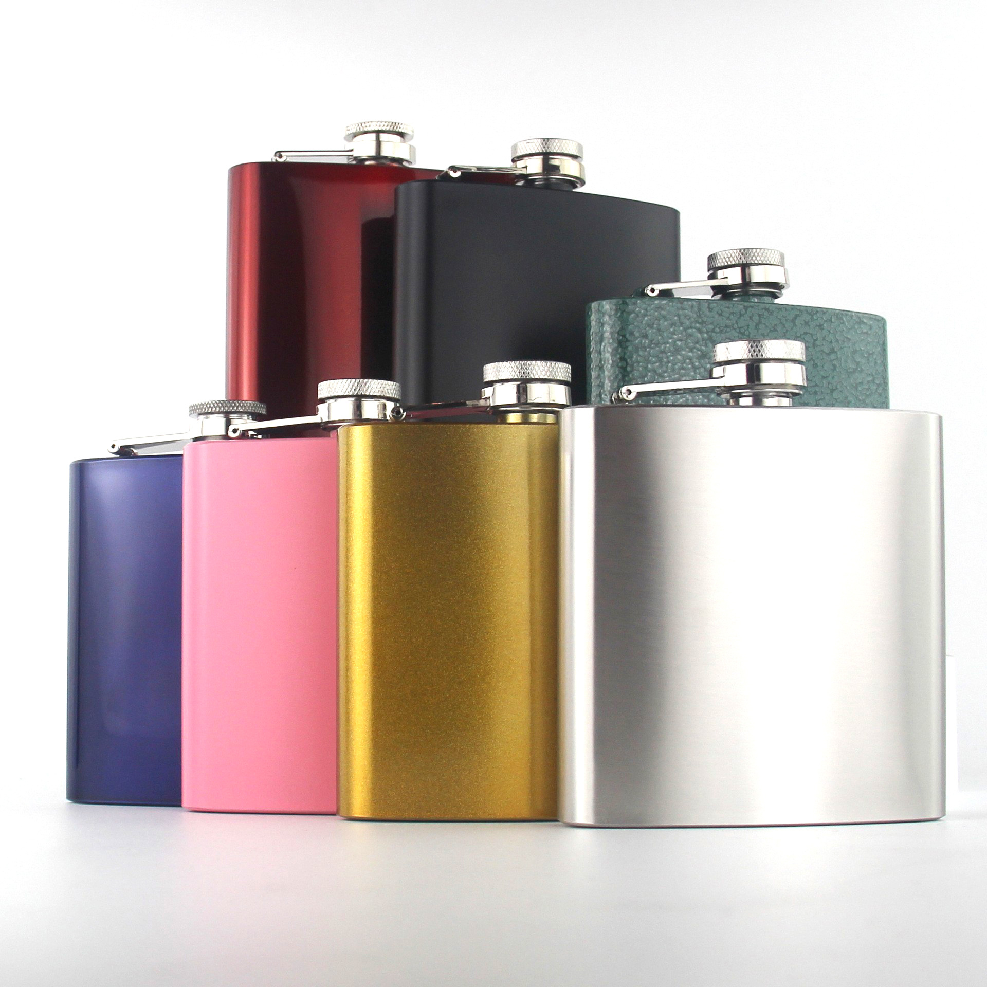 Стальная фляжка 1-18 унций, портативная, российская, уличная, плоская металлическая фляжка