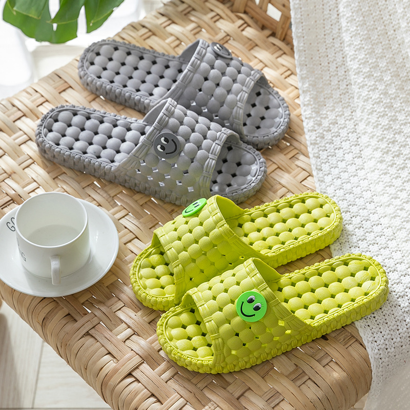 Мужские и женские тапочки для ванной, летние, домашние, не скользящие, с отверстиями, пластиковые, для ванной