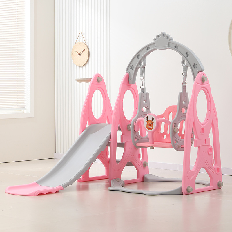 Rocket children's slide swing baby high handrail indoor and outdoor home large slide combination baby four in one