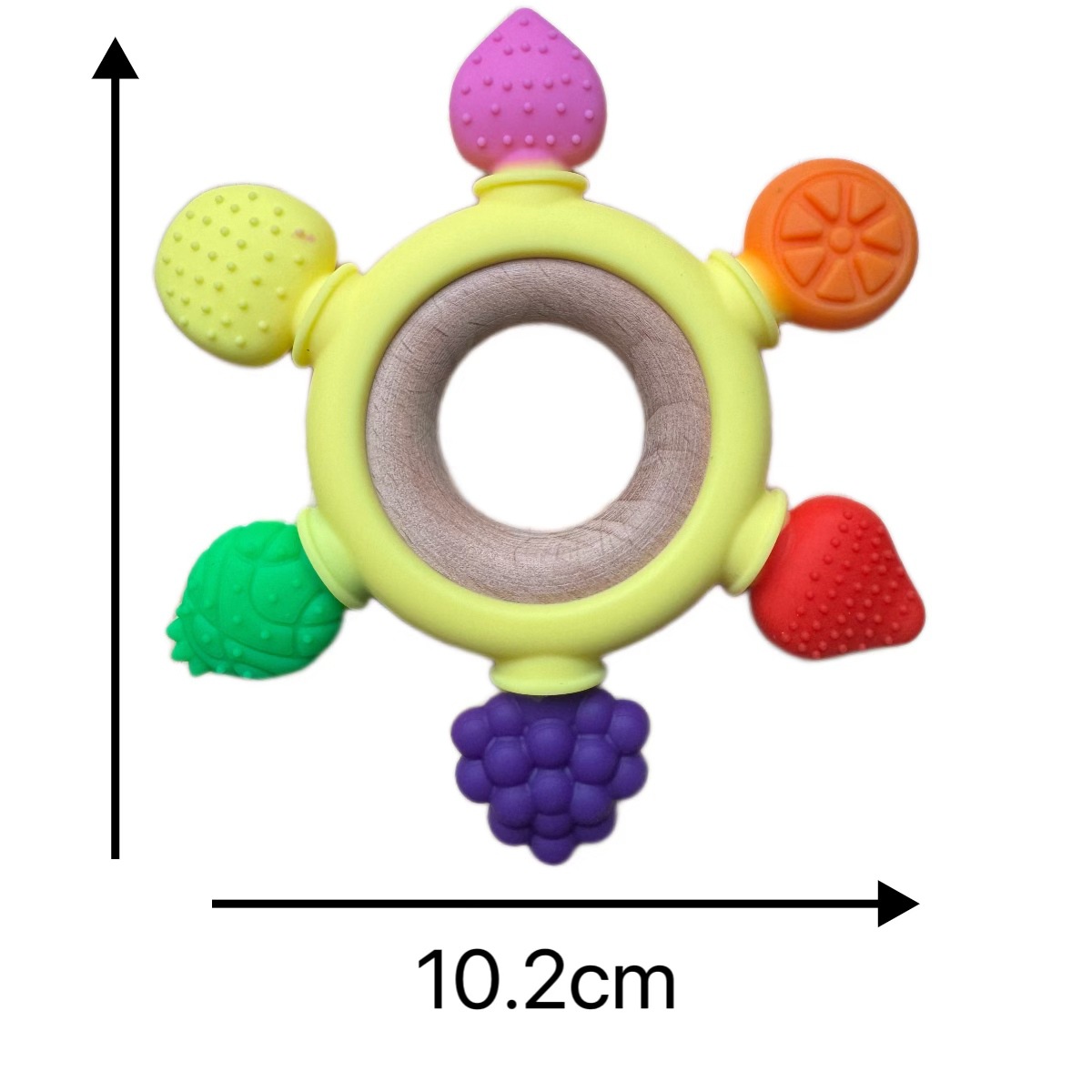 Amazon Cross-Border New Teether Silicone Material Baby Teething Period Molar Toy Baby Anti-Eating Hand Bite Toy