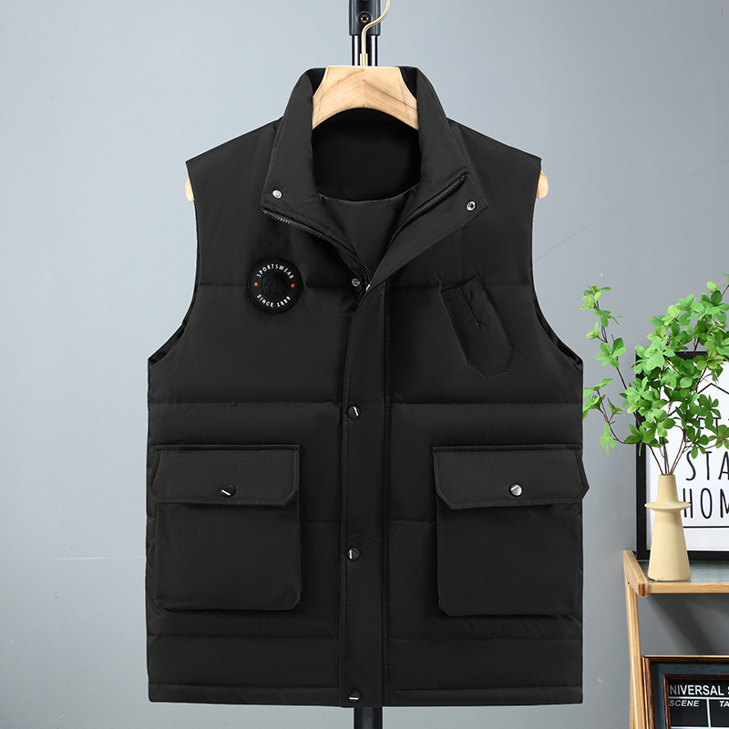 Жилет для мужчин больших размеров, свободного кроя, модный, без рукавов