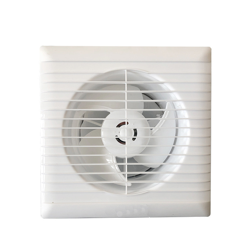 Household square bathroom ventilator exhaust fan bathroom glass window ventilation mute exhaust ventilator wholesale