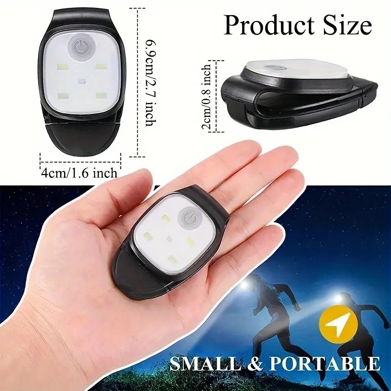 Clip Light USB Rechargeable Light 5Led Rechargeable Lighting Outdoor Cycling Clip Light Led Hat Light