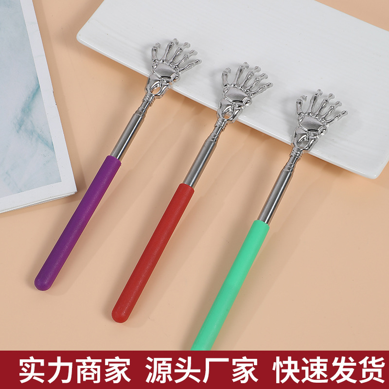 Призрак руки массажер из нержавеющей стали с выдвижным механизмом для почесывания