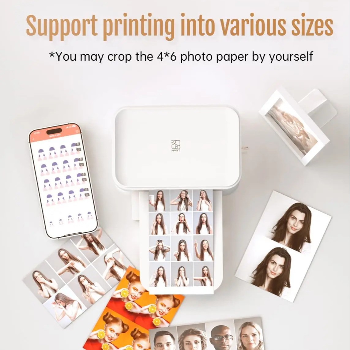 Cross-Border English Version of Hanyin 4X6In Photo Printer Cp4100 Home Small Mobile Phone Photo Printer