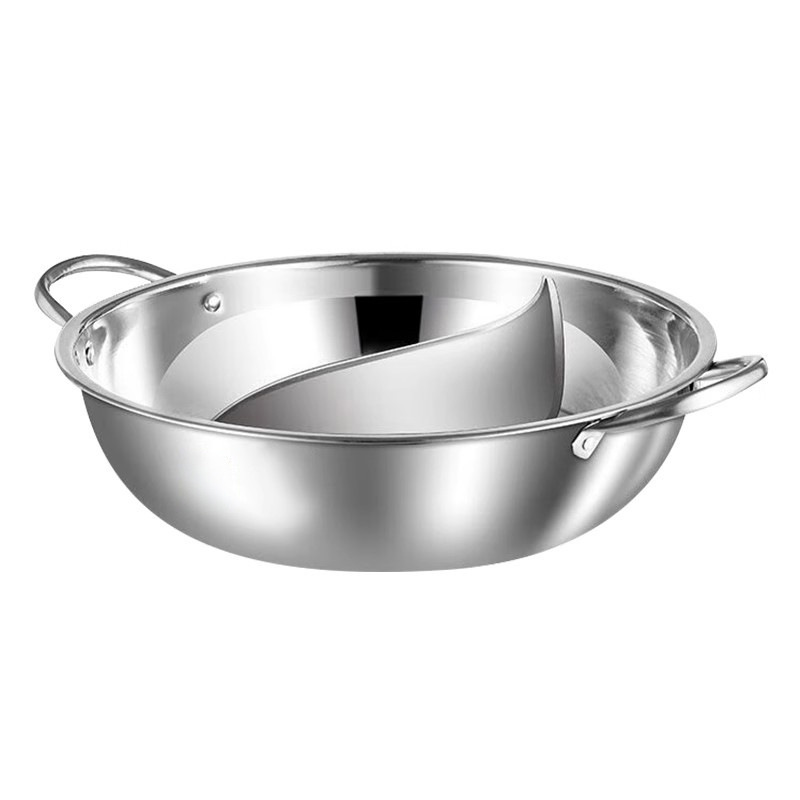 Stainless Steel Double Pot, Thickened Large-Capacity Soup Pot, Household Hot Pot, Universal Cookware, Hot Pot Basin