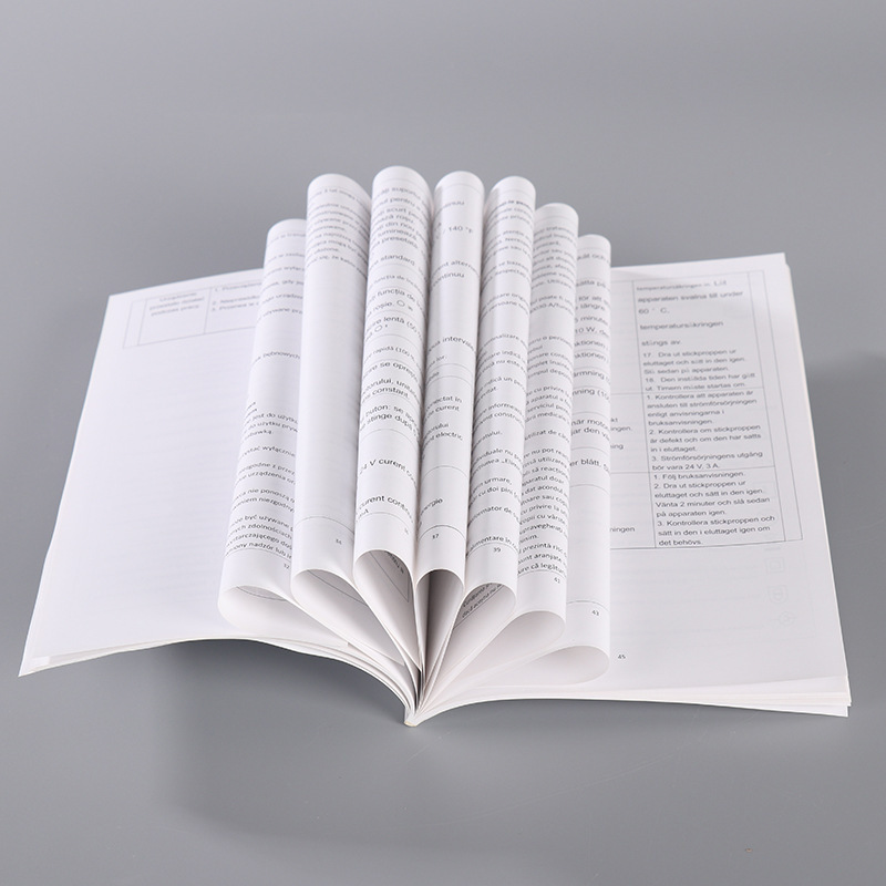 Manual printing factory black and white color printing product sample book manual design album brochure brochure printing