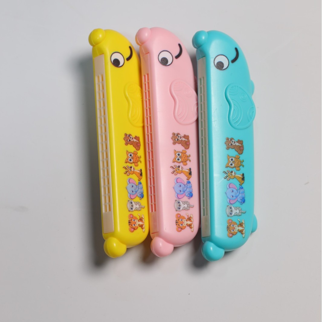 Children's cartoon harmonica 16-hole organ musical instrument toy blowing toy washable baby early education training breath