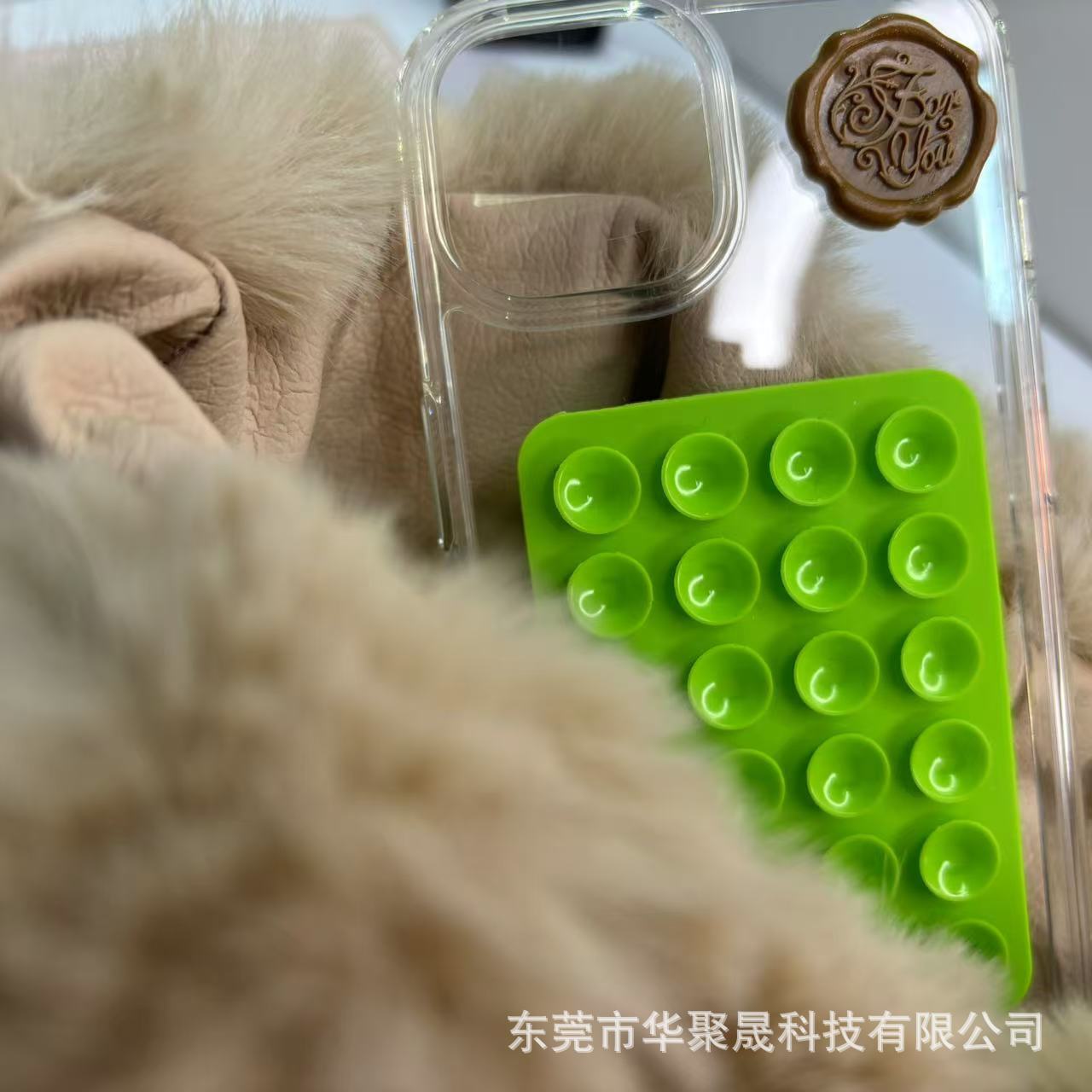 Manufacturer's In-Stock Silicone Phone Suction Cup, 24 Pieces, Thick 7g Square Suction Cup Stand, Multifunctional Phone Single-Sided Adhesive Suction Cup