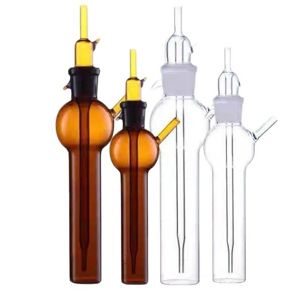 White brown impact absorption bottle absorption tube 10ml 25ml 50ml 75ml impact sampling tube