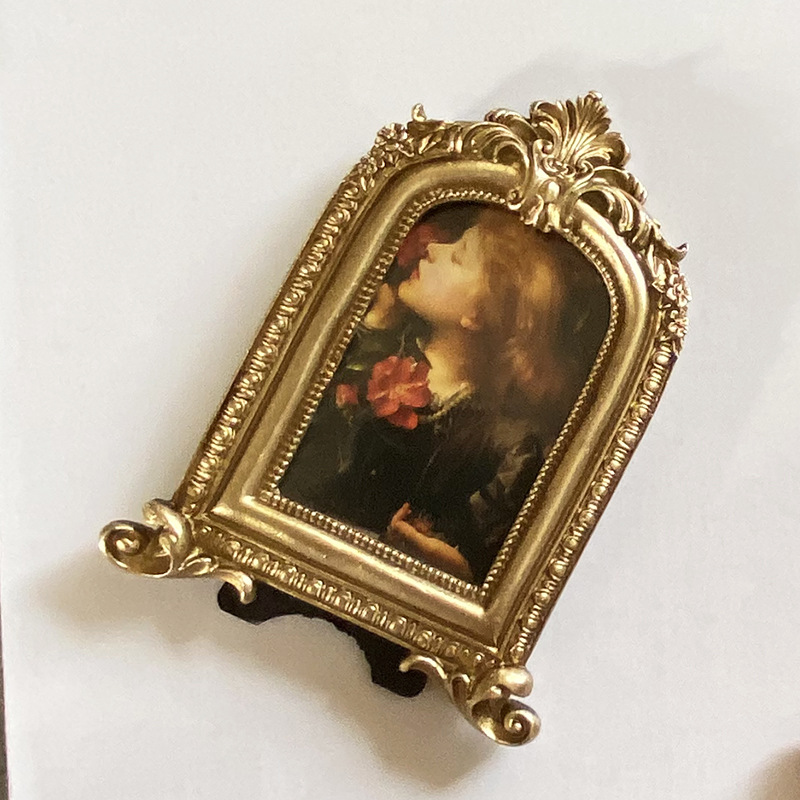 Ретро фоторамка из резины с рельефным узором для домашнего декора