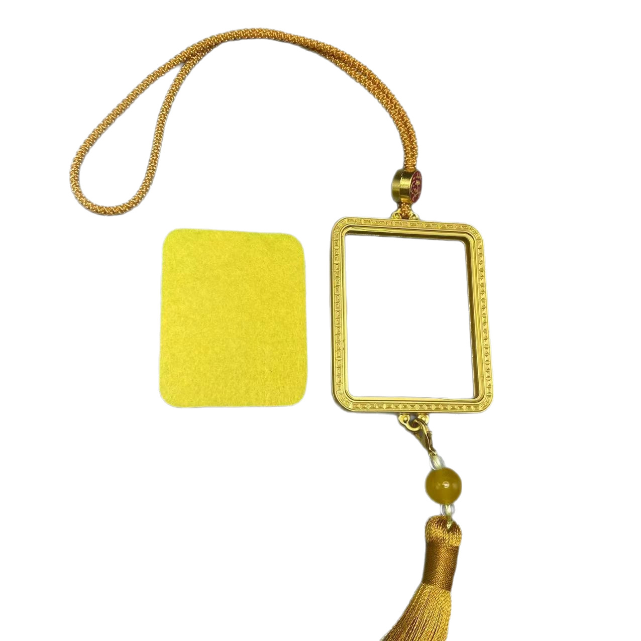 Thangka Box Car Pendant Gau Box Double-Sided Glass Non-Fading Thangka Pendant