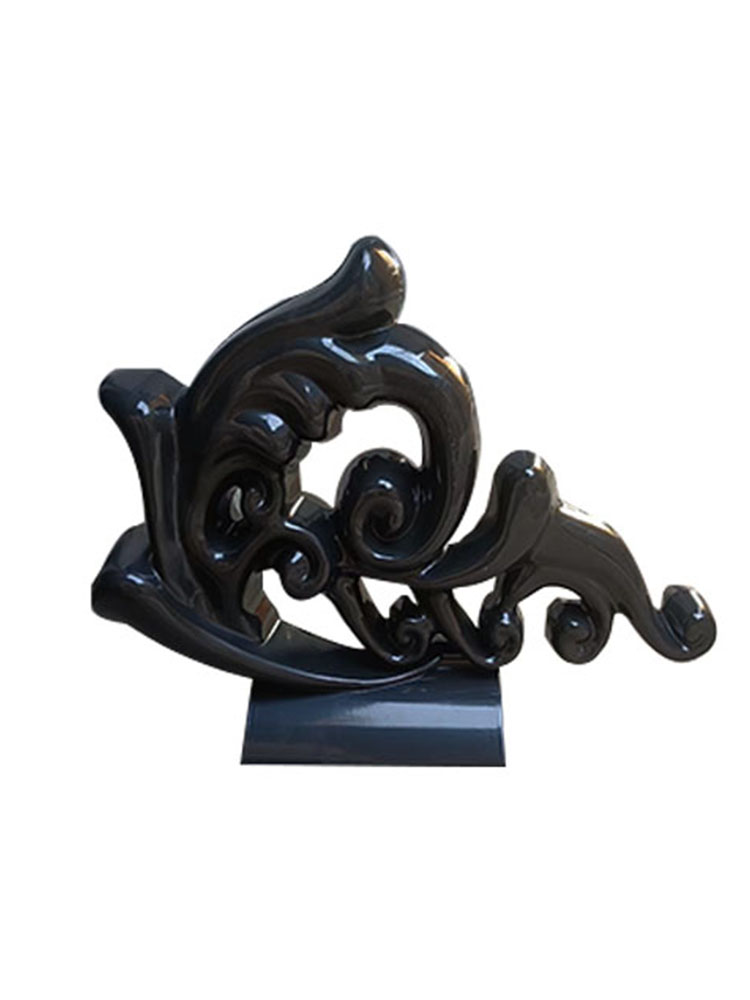 Resin Tile Accessories Ruyi Warped Roof Ridge, Antique Architectural Decoration, Auspicious Ruyi Roof Accessories, Warped Feet Wholesale