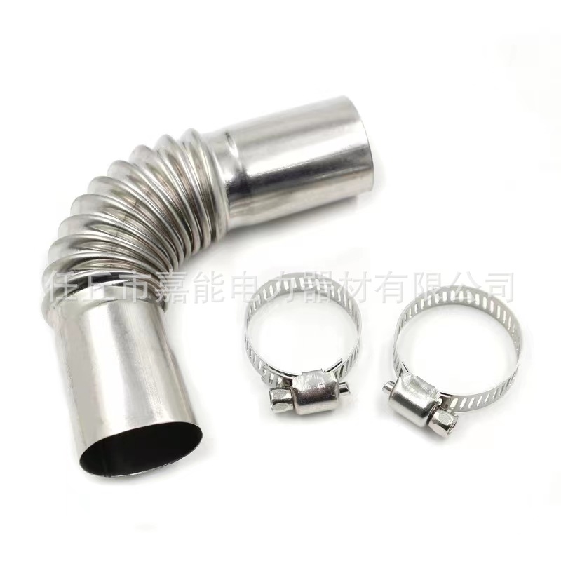 Cross-border parking heater Accessories exhaust pipe muffler 60-300cm exhaust pipe stainless steel spiral exhaust pipe