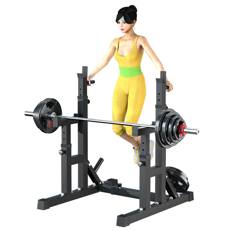 Aichen Squat Rack Bedding Push Rack Commercial Household Barbell Rack Lifting Bed Trainer Free Strength Fitness Equipment