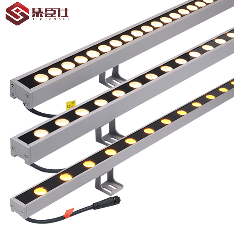 Led outdoor wall washer lamp DMX512 lighting engineering linear lamp 18W exterior wall colorful low voltage 24Vrgb line lamp