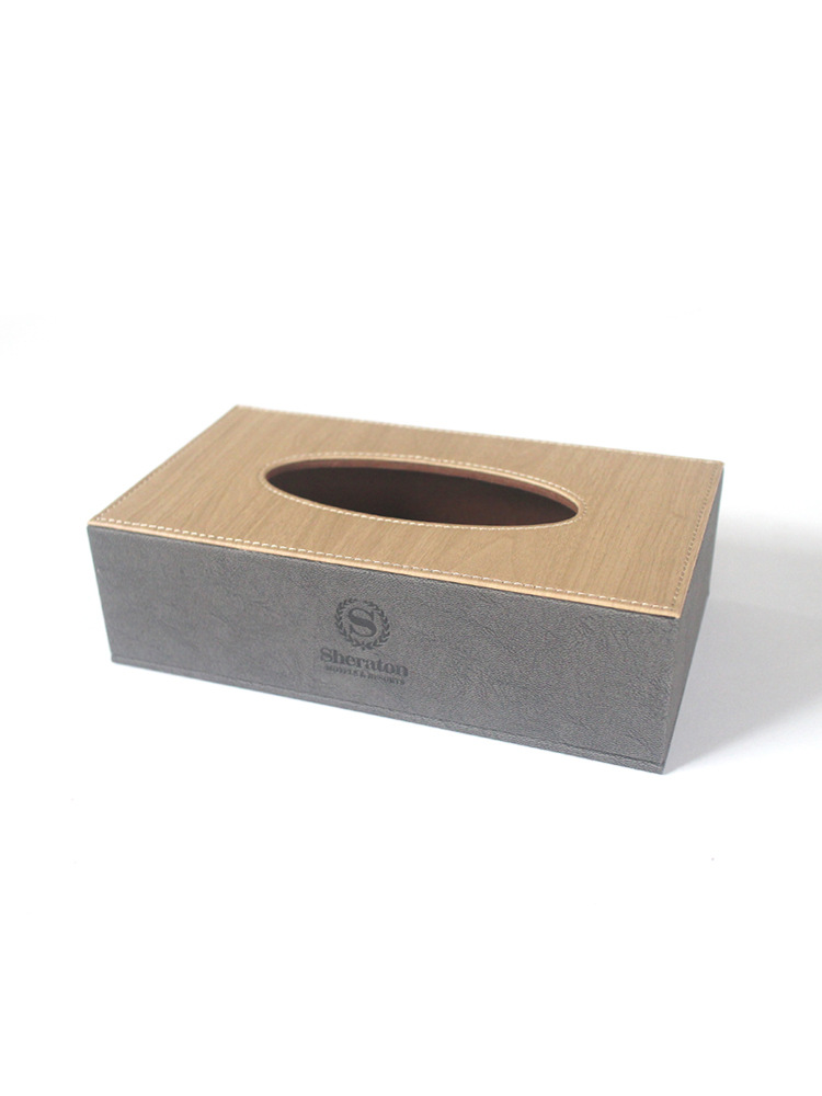 Hotel Dental Ware Toiletries Storage Box Leather Goods Service Guide Room Disposable Remote Control Tissue Box