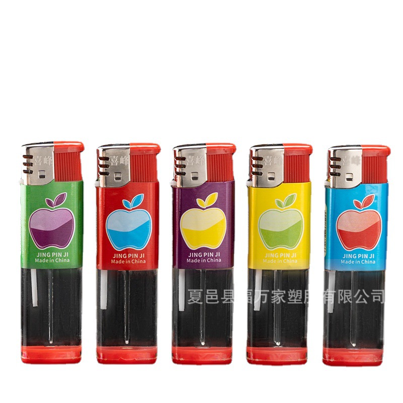 Disposable electronic Xifeng lighter wholesale factory direct advertising machine thickened 909 half package painting Apple China