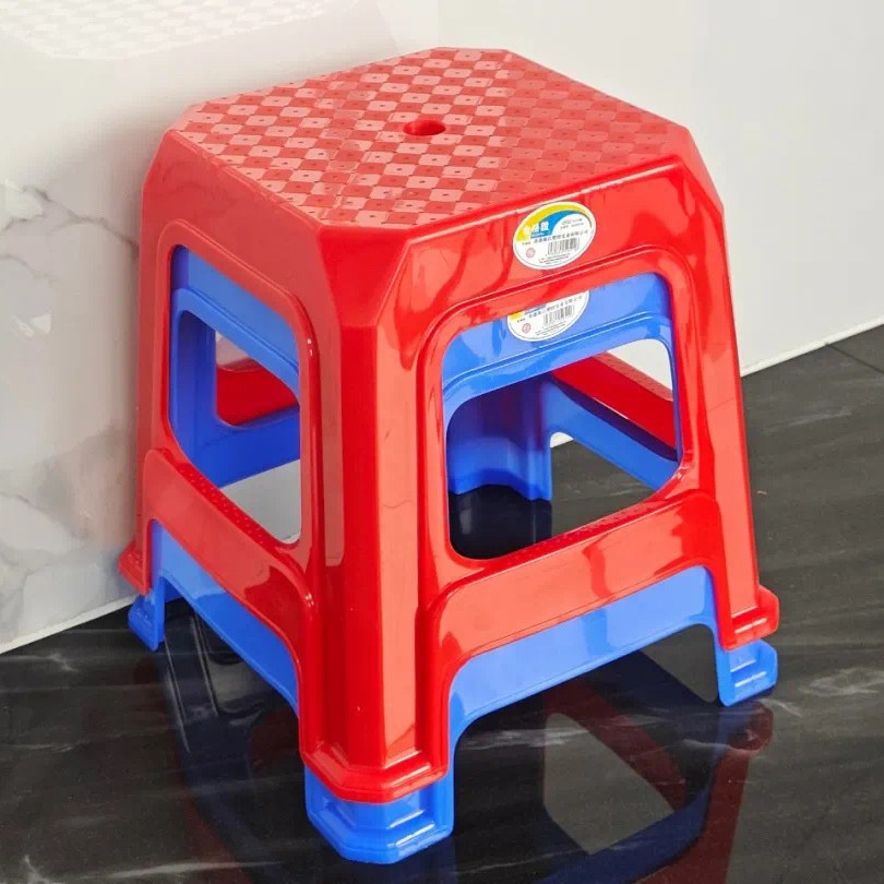 Blue Sky 2521 Chair Thickeneded 47cm Height Plastic Stool Zhujiang Chair Blue Sky Square Stool Plastic Stool Blue