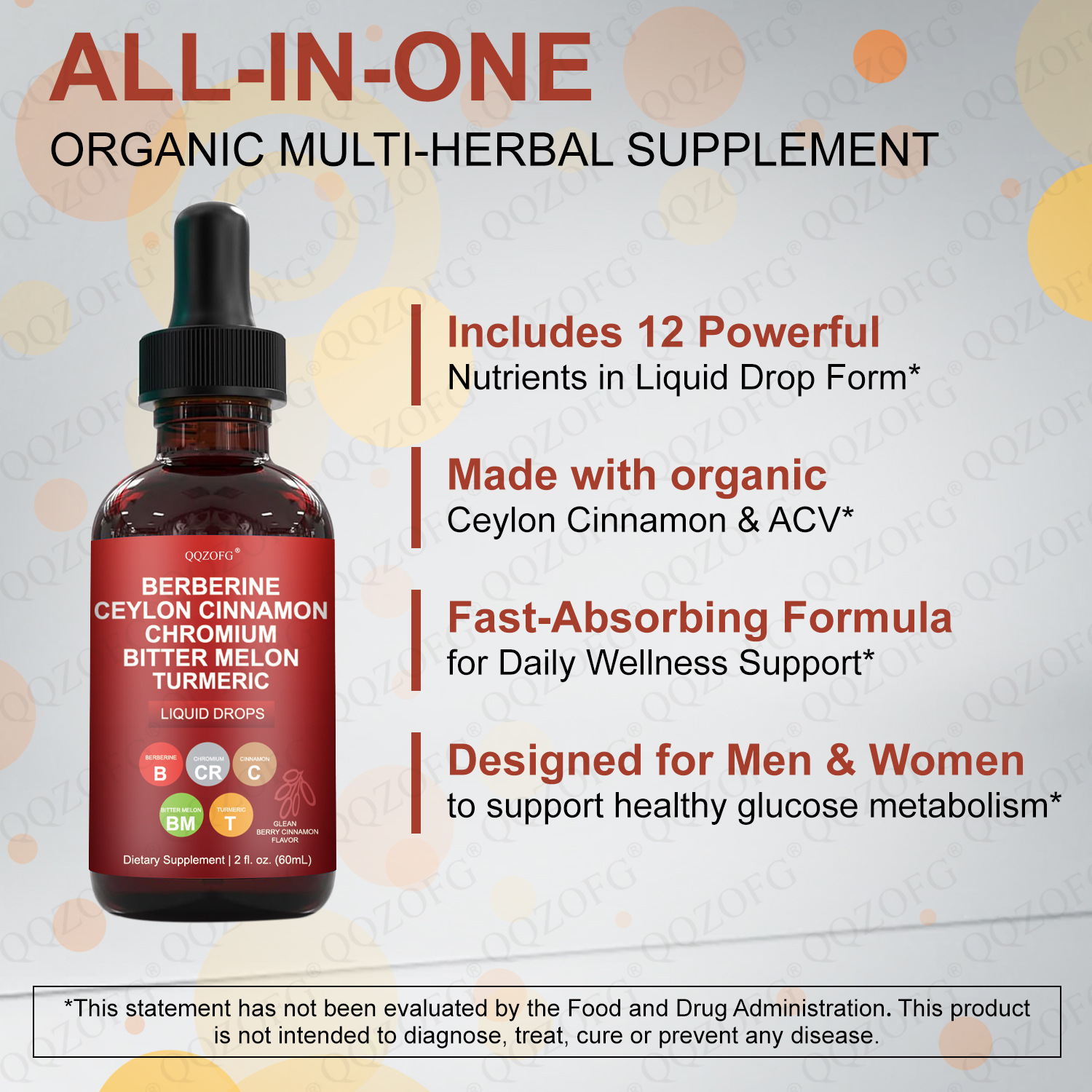 Source Factory Cross-Border Foreign Trade Berberine Ceylon Cinnamon Drops Berberine Drops O.E.