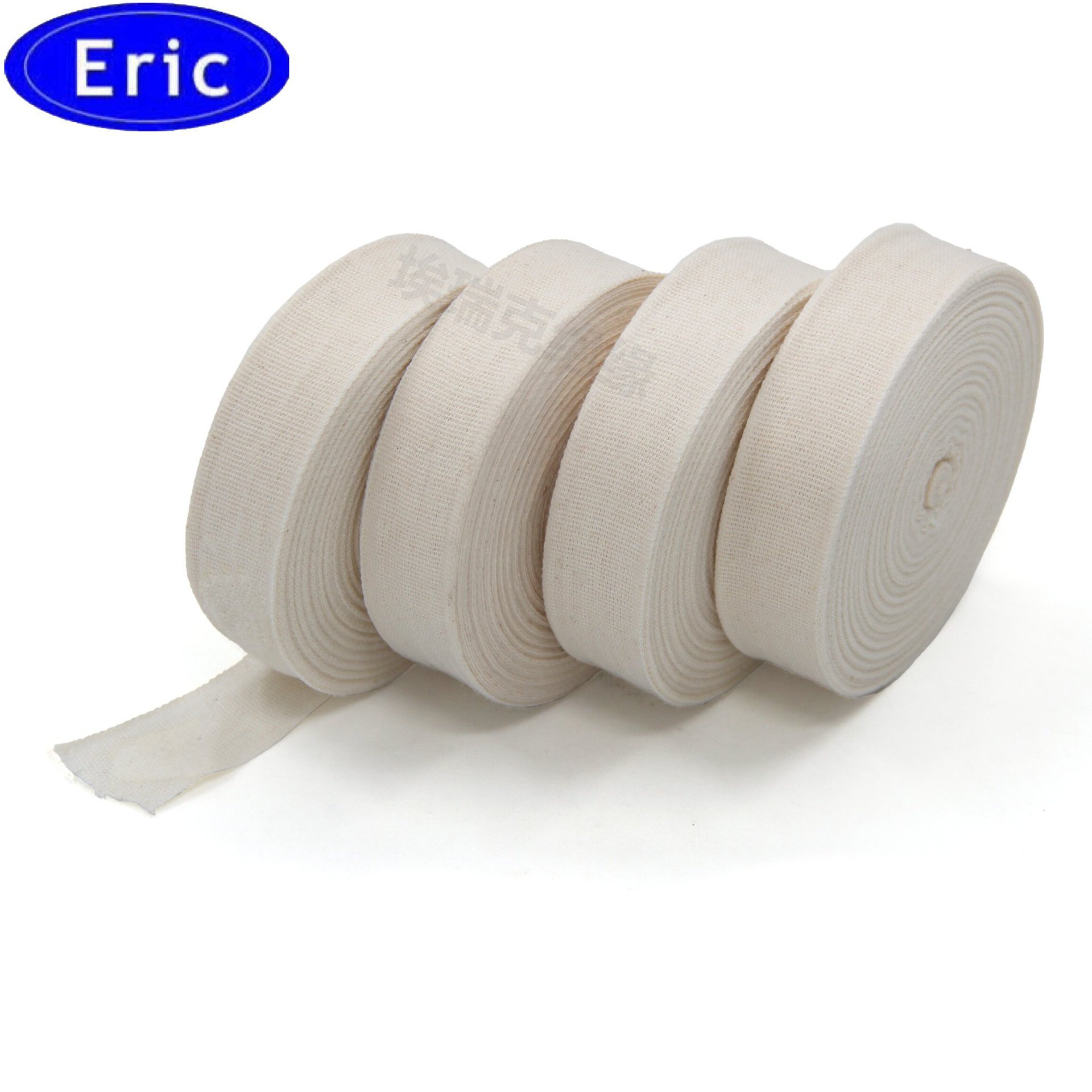 Electrical white cloth belt for motor transformer pure cotton white yarn insulation binding belt complete specifications and high quality