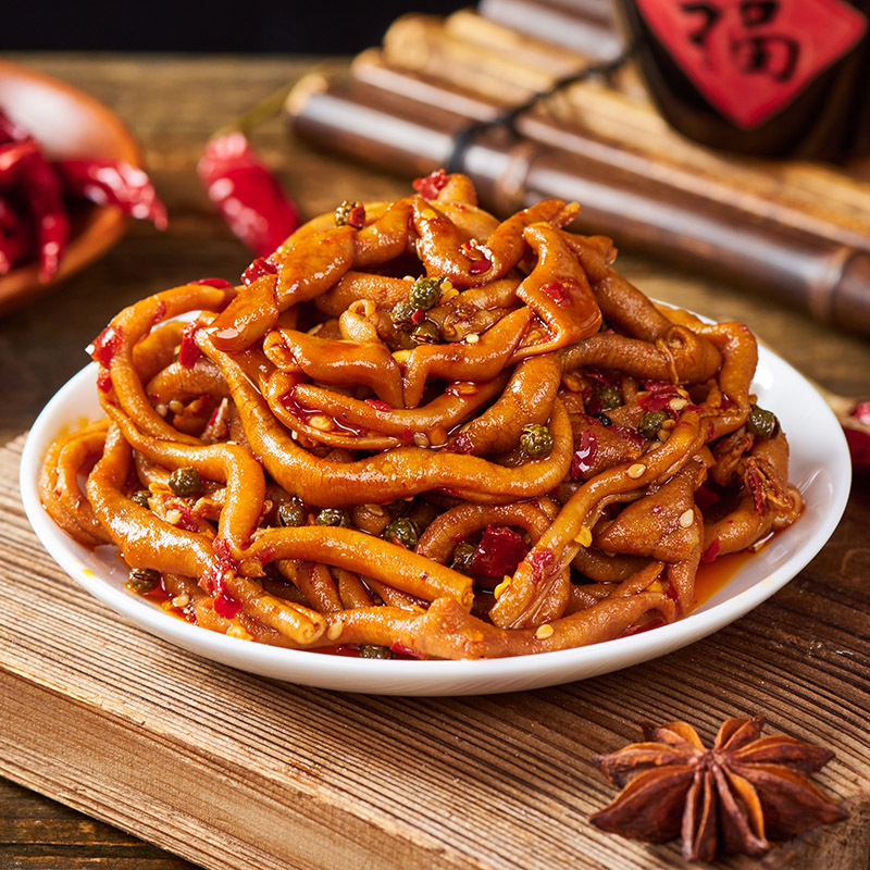 Hunan-Style Vine Pepper Flavored Duck Intestine 100g Fresh Ready-To-Eat Braised Duck Intestine Snack for Satisfying Cravings and Binge-Watching