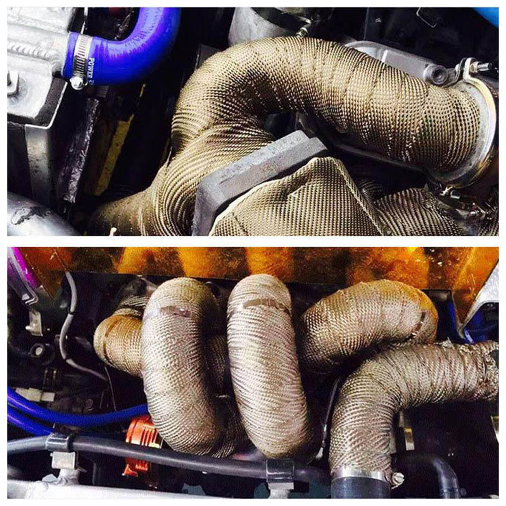 5 m exhaust pipe heat insulation banana belt 10 M motorcycle heat insulation cotton fireproof silencer heat insulation banana cloth