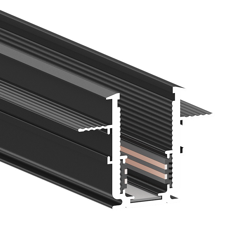 Magnetic Track Light Design Combination Package New Living Room Without Main Light Lighting Embedded Led Line Light Thickeneded Version