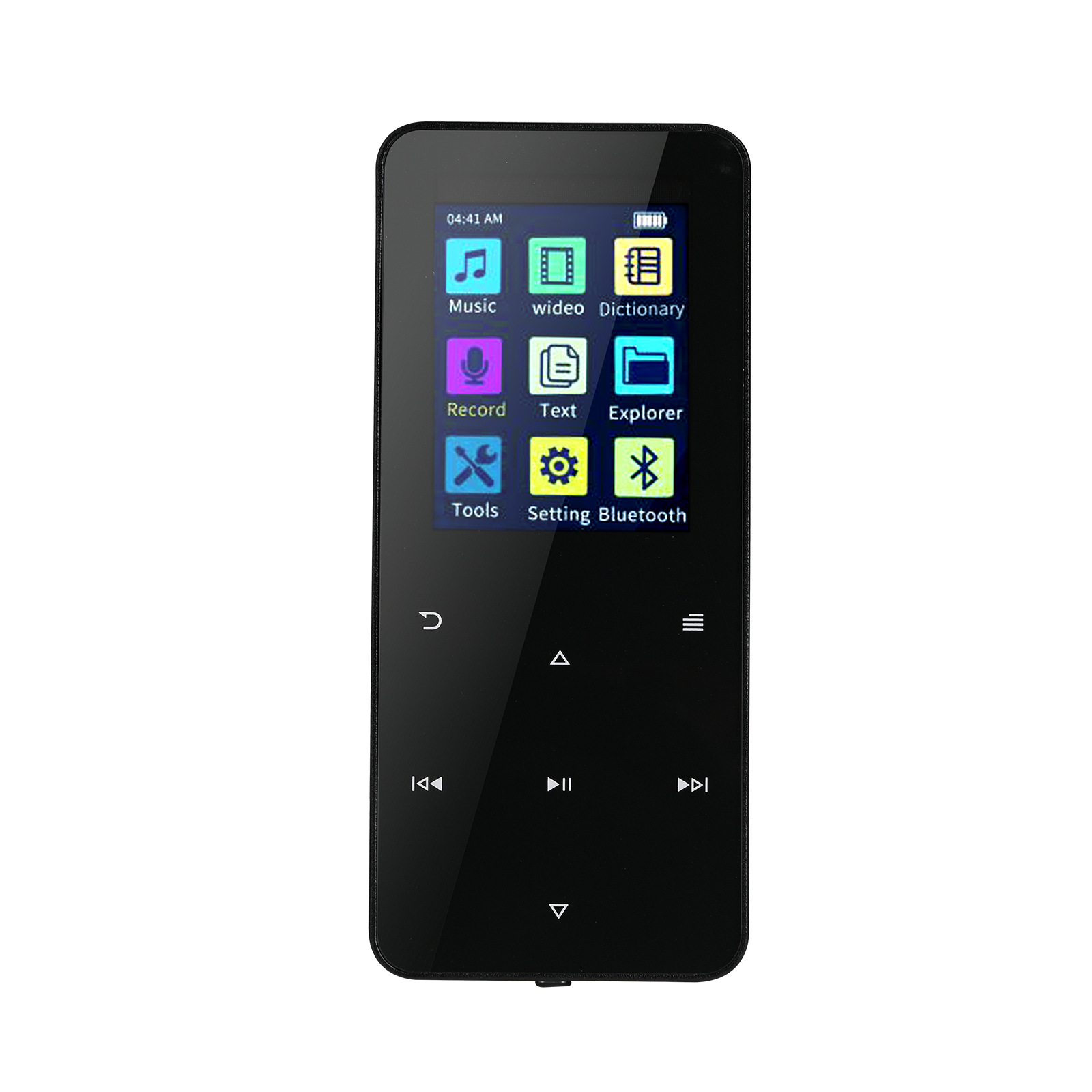 Foreign Trade Metal Bluetooth Mp3 Student Walkman Mp4 Lossless Music Player Touch Screen Recording Plug-In Card