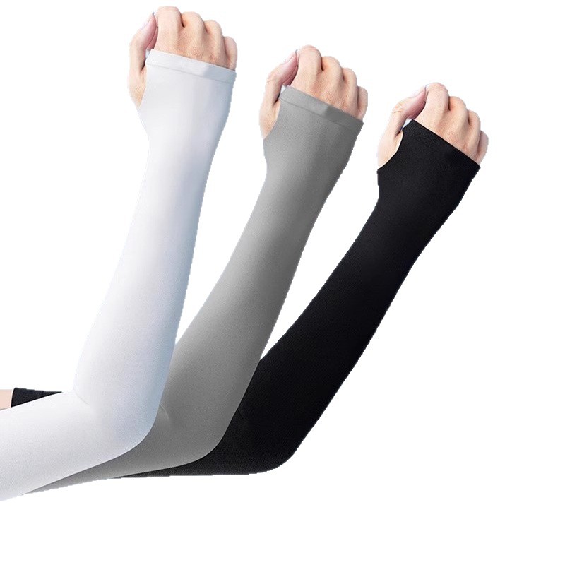 Cross-Border Amazon Skin Color Invisible Sunscreen Ice Sleeves Cool and Breathable Men's and Women's Sunscreen Ice Silk Sleeves Seamless Tattoos Cover