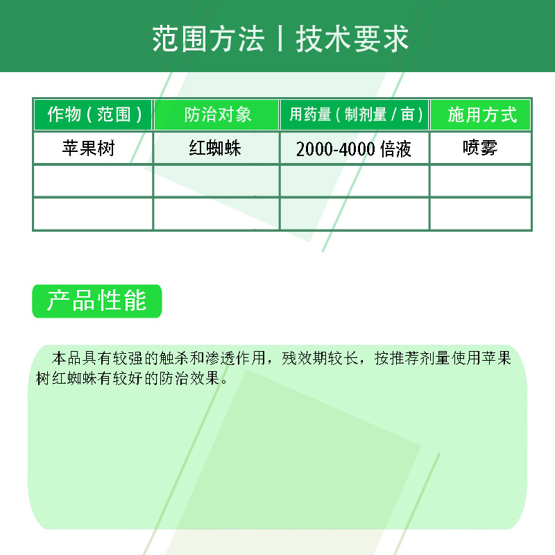 Kimotoyou 20% Acaricin Wettable Powder Apple Tree Red Spider Pesticide Acaricide