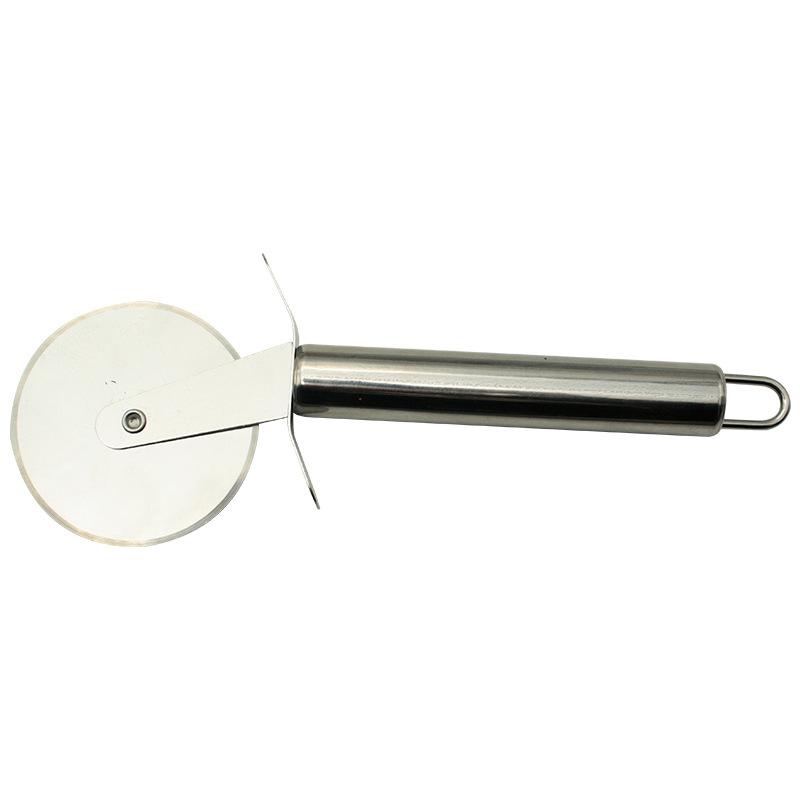 Stainless steel pizza roller knife single double wheel pizza cutter pancake cutter pizza cheese baking gadget