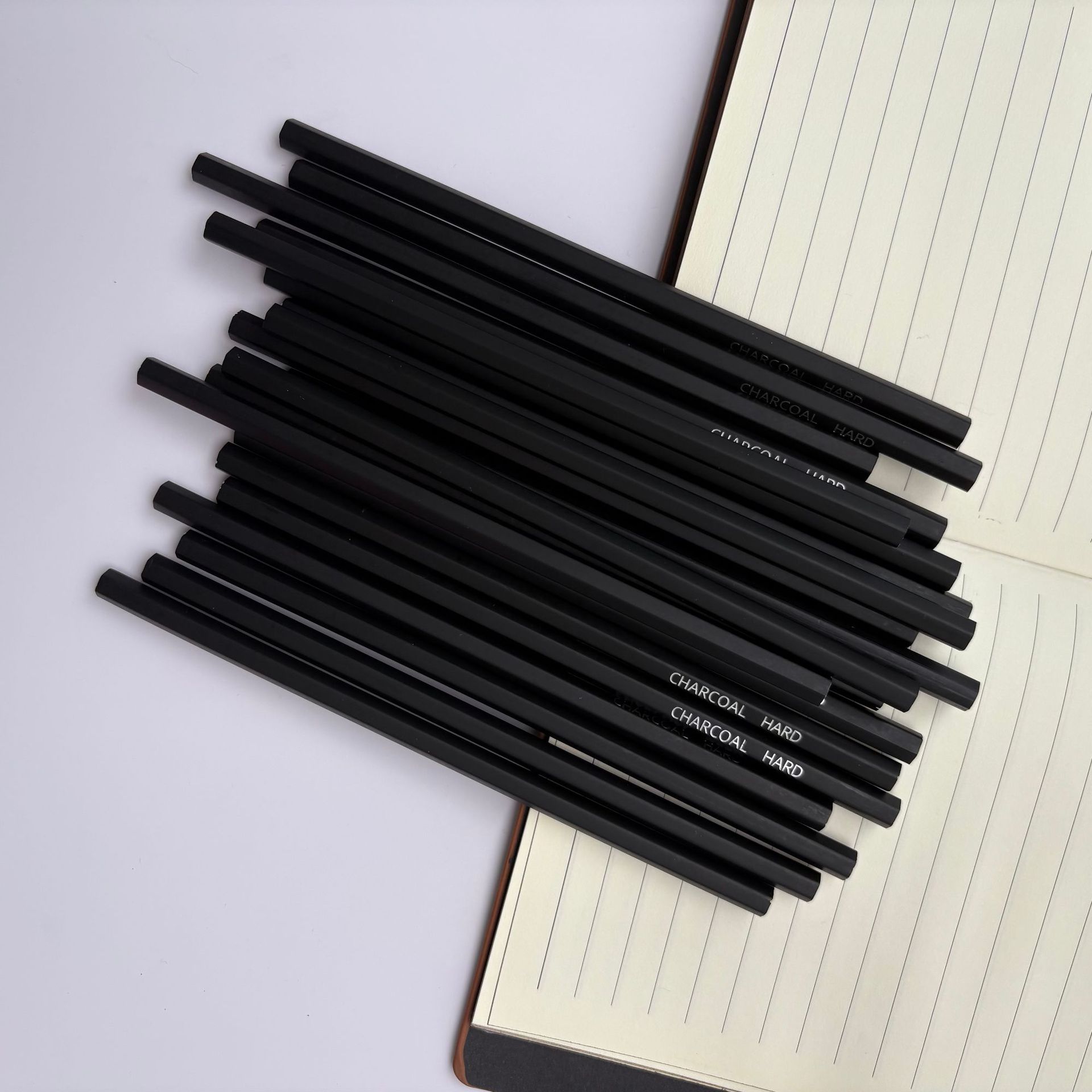 Charcoal Pencil Tail Goods Processing Hexagonal Rod Black Charcoal Pencil Sketch Art Student Charcoal Pencil Painting Student Charcoal Pencil