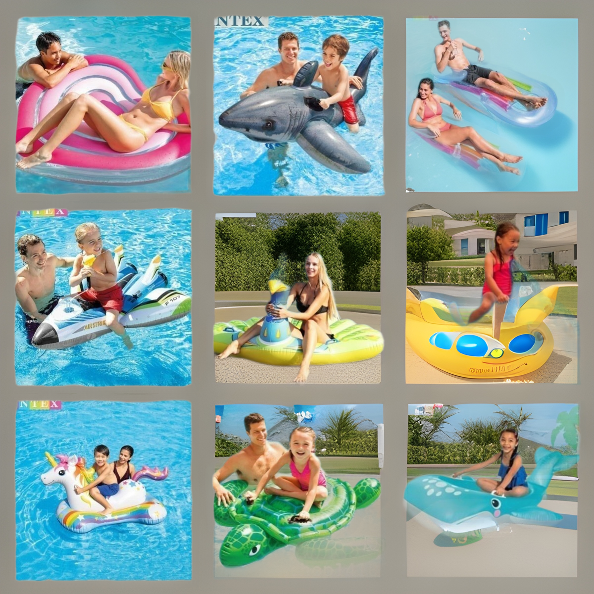 Надувное водное животное для плавания Intex для мальчиков и девочек, оптовая продажа водных товаров в наличии