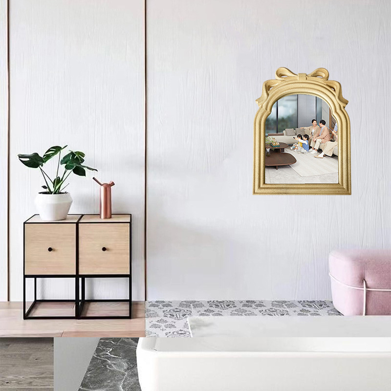 Wall-Mounted Decorative Mirror, Simple and Creative Bathroom Mirror, Vanity Mirror, Bathroom Wall-Mounted Mirror, Creative Design