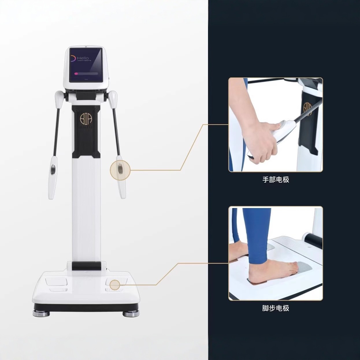 Body Composition Analyzer for Gym Use, Bia Body Analyzer for Gym, Yoga, and Pilates