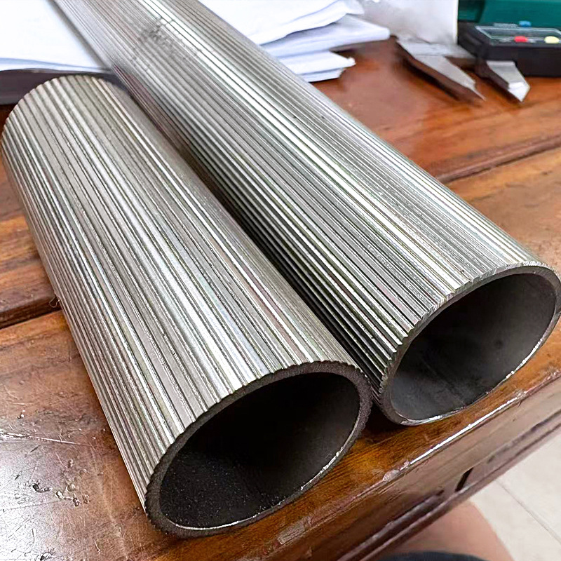 304 Stainless Steel Straight Grain Hollow Striped Round Tube Manufacturer Supplies Straight Grain Stainless Steel Latte Art Tube 201 Round Tube