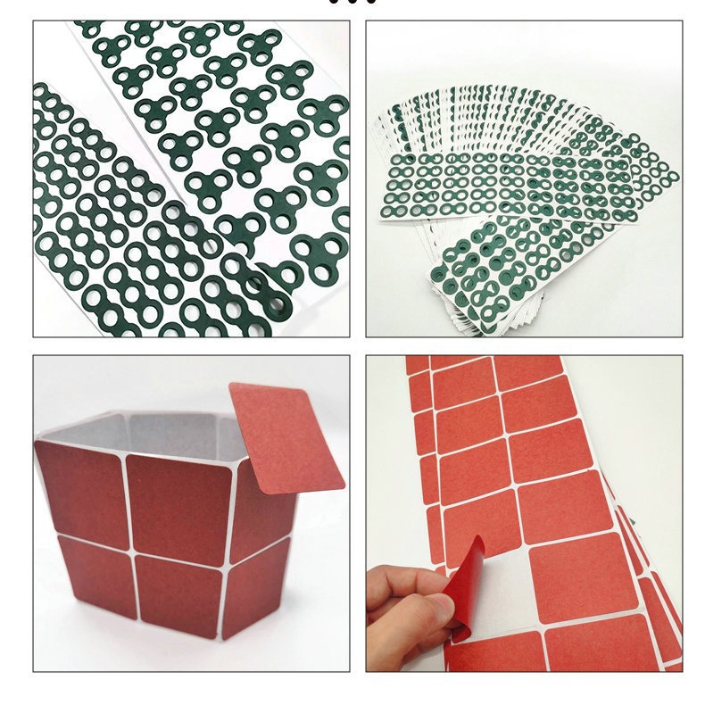 Customized Adhesive-Backed Highland Barley Paper Insulating Gasket, Lithium Battery Insulating Paper, Red Steel Paper, Fast Paper Gasket, Coated Green Shell Paper