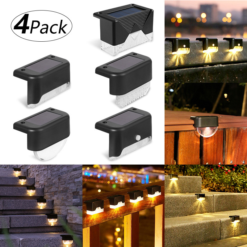 Solar Step Lights, Outdoor Wall Lights, Fence Lights, Waterproof Stair Lights, Courtyard Railing Lights, Solar Step Lights
