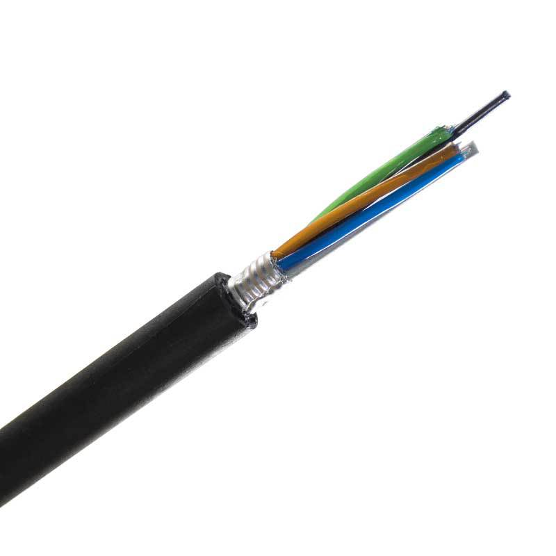 Poly Fiber Cable Outdoor Single Mode Armored Optical Cable Gyta Optical Cable Anti-Pressure and Anti-Rat Bite 2-288 Core Optical Cable Factory Direct Sale