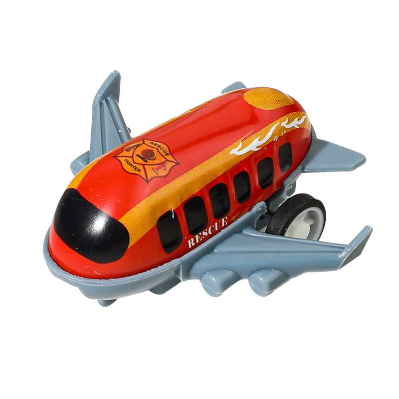 Children's inertia back metal small plane toys boys and girls mini model kindergarten gift stall wholesale