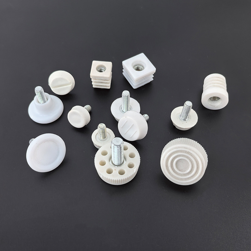 Manufacturer Customized Adjustable Foot Nut Plug Square Insert Furniture Adjustable Level Table Anti-Slip Adjustable Foot Plug