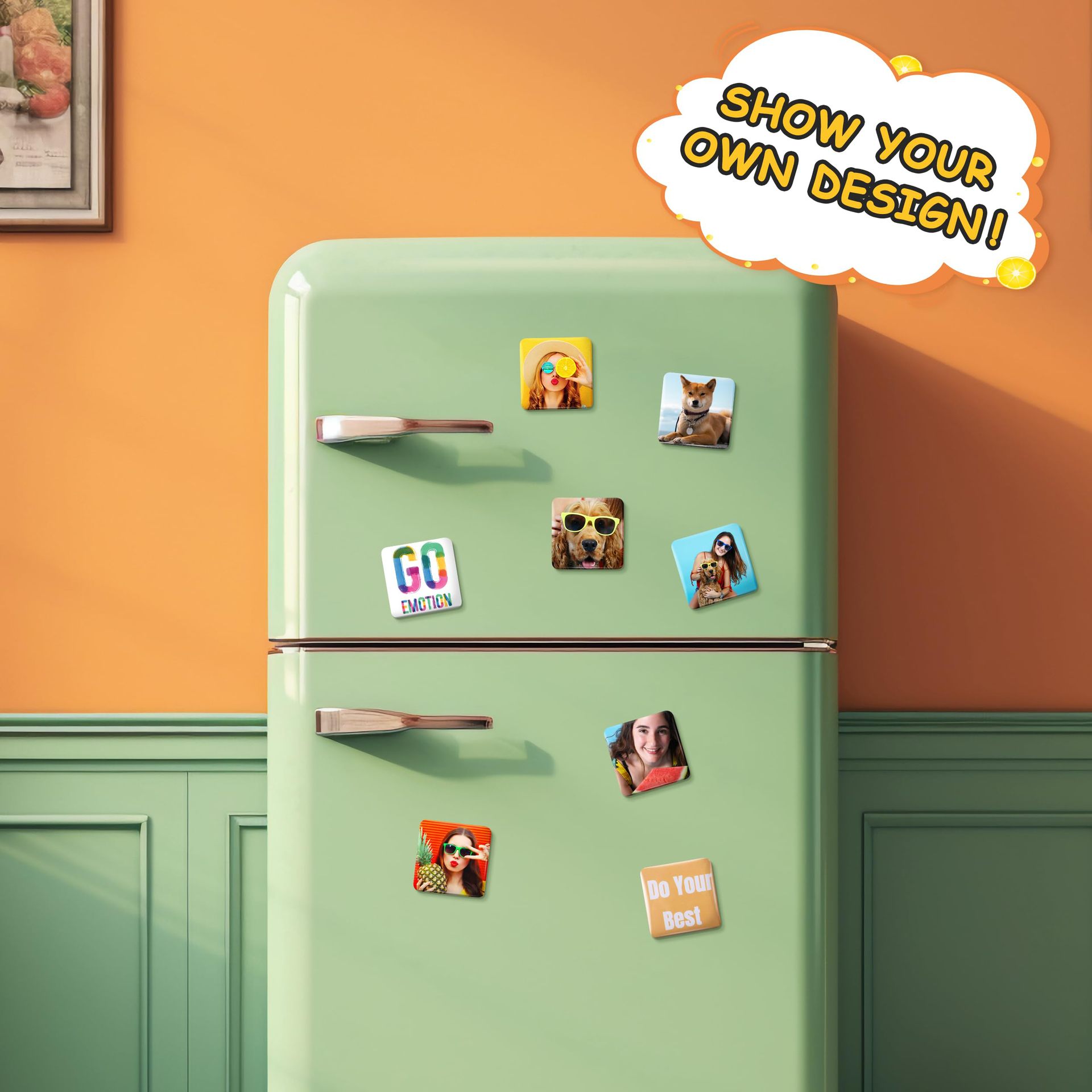 50 Square Badge Machine Refrigerator Magnet Badge DIY Homemade Machine Lightweight Plastic Bar Making Machine