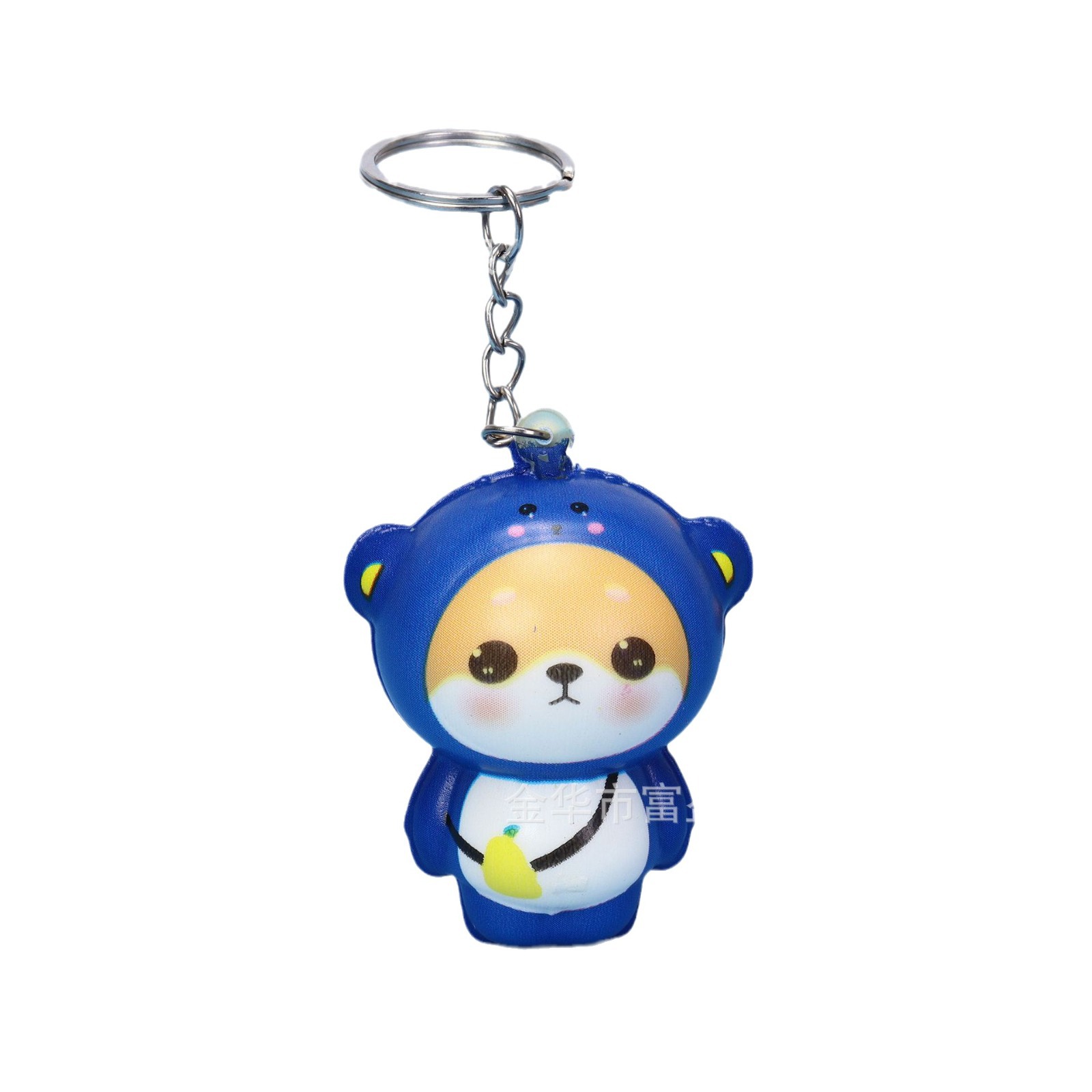 Fun Nostalgic Soft Cute Bear Keychain Cute Key Pendant Pu Slow Rebound Decompression Vent Small Toy Customization
