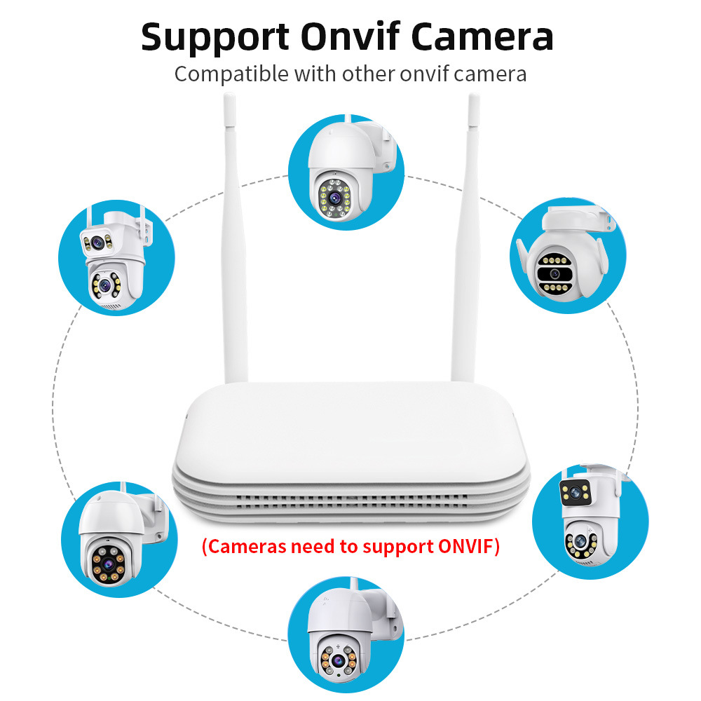 Xiongmai Icsee Wifi Nvr Surveillance Video Recorder Home 8-Channel Network Camera Hard Disk Video Recorder Xmeye