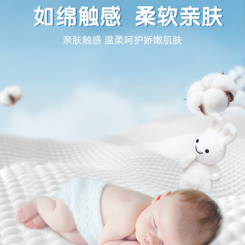 Jingle Cat Baby Diapers Are Breathable, Cotton-Like, Soft and Dry, Newborn Diapers That Don'T Cause Redness, One Pack of Diaper Inserts