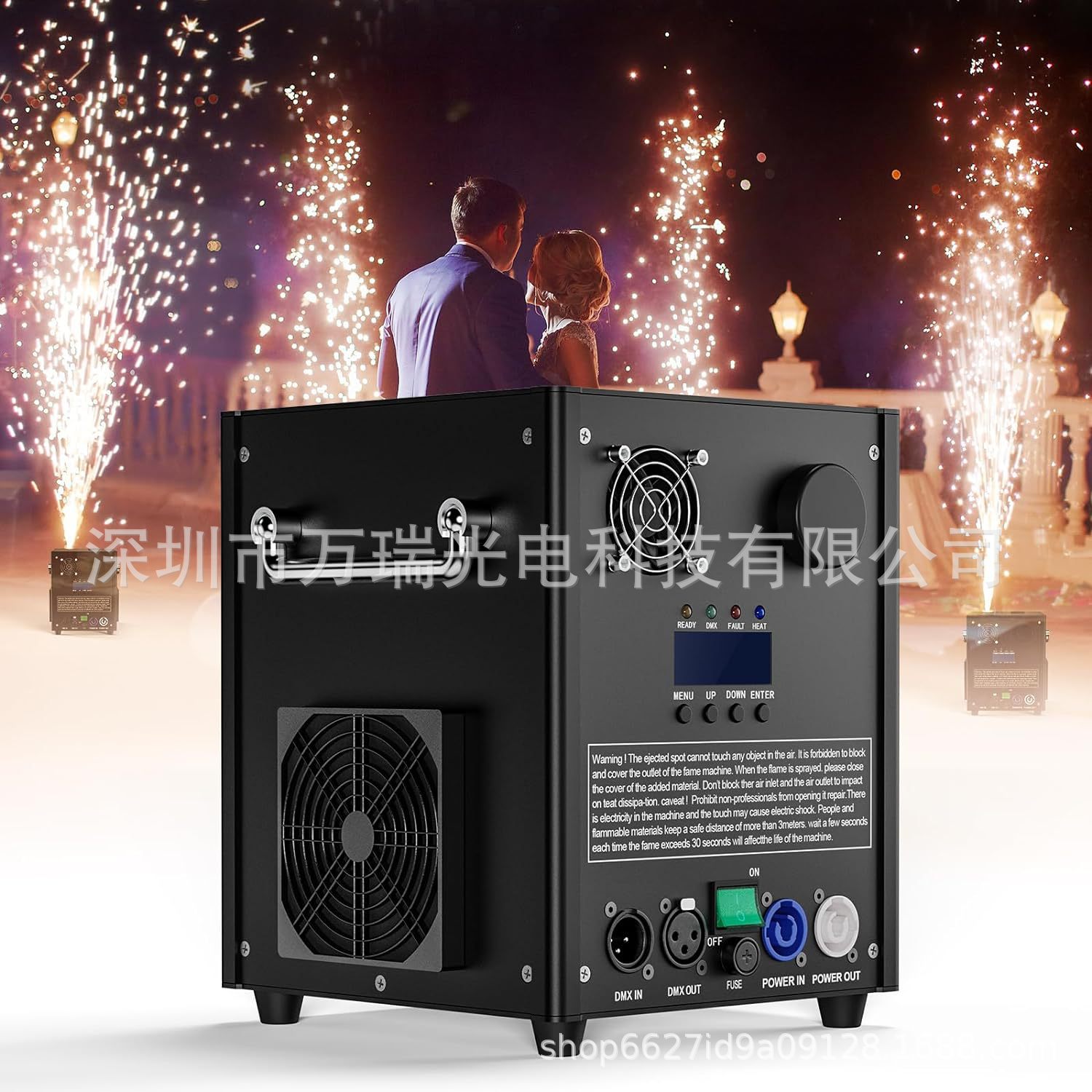 Цифровая распыляющая машина для сцены, оборудование для создания атмосферы с реальным огнем